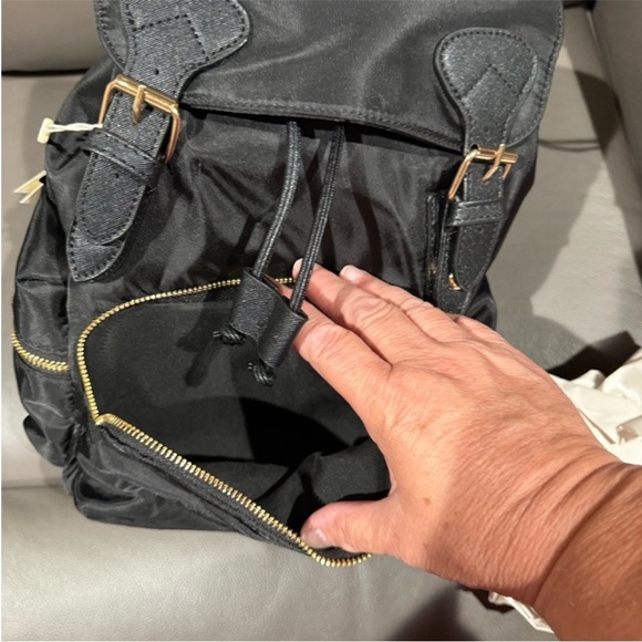 black vegan leather backpack Demonia Mini Demonia Cult Compact yet structured Valentino Orlandi Black Vegan Leather